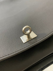 RODEO LARGE BAG 40 IN GREY SMOOTH CALFSKIN SILVER HARDWARE