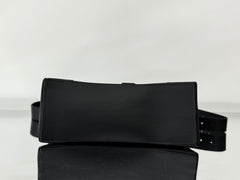 DOWNTOWN M CROSSBODY BAG 32 IN BLACK SOFT LAMBSKIN