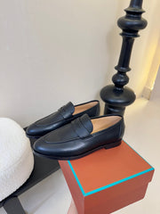 LOAFERS IN BLACK LAMBSKIN