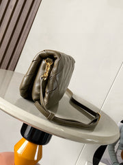 LOEWE 25S PUFFER GOYA BAG 20 IN KHAKI GREEN NAPPA LAMBSKIN