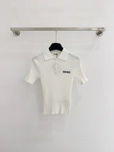 MIUMIU SHORT-SLEEVE POLO T-SHIRT STYLE 782