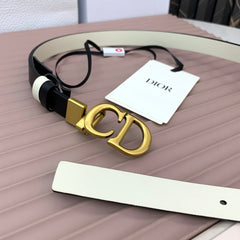 DIOR 25S BELT 20 MM IN BLACK CALFSKIN 568723