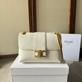 MEDIUM CELINE VICTOIRE BAG 25 IN IVORY CALFSKIN