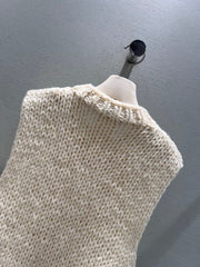CHANEL 25S FLORAL KNITTED VEST 300