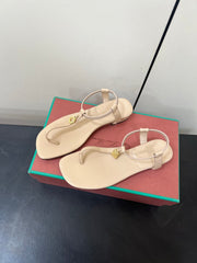 LP MINDIL SANDAL IN BEIGE LAMBSKIN