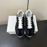 CELINE 25S RACER FORREST GUMP SNEAKERS IN BLACK MERCERIZED CALFSKIN