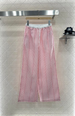 GUCCI STRIPED WIDE-LEG PANTS 276518