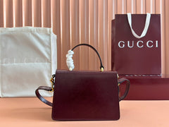 DIONYSUS MEDIUM SHOULDER BAG 22 IN ROSSO ANCORA RED GG GLOSSY LAMBSKIN