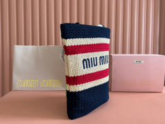 BOLSA TOTE WOVEN 38 MULTICOLOR IN RAFFIA