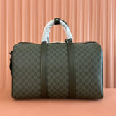 GUCCI 25S OPHIDIA MEDIUM BAG 45 CM IN MOSS GREEN CALFSKIN