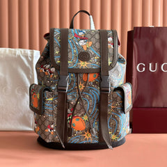 GUCCI 25S BACKPACK 44 CM IN MULTICOLOR CALFSKIN