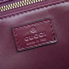 GUCCI 26S SIENA TOP HANDLE BAG 25 IN DARK RED CALFSKIN