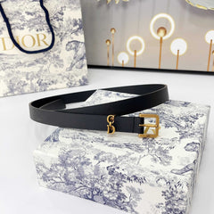 DIOR 25S BELT 20 MM IN BLACK CALFSKIN 570112