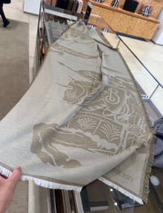 BBR SCARF 180 CM IN SILK MIX WOOL 481161