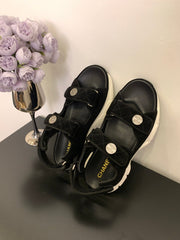 SANDAL 25S IN BLACK SUEDUE FABRIC