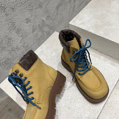 HADDOCK LACE-UP ANKLE BOOT IN CIDER BROWN SUEDE