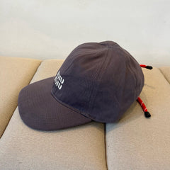 MM BASEBALL CAP IN DARK GREY KHAKI FABRIC STYLE 4