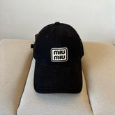 MM BASEBALL CAP IN BLACK KHAKI FABRIC STYLE 2