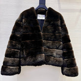 MAX MARA 25S V-NECK FUR COAT 156