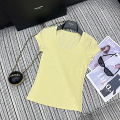 YSL T- Shirt Yellow Pastel 228405