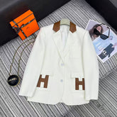 HERMES 25S LAPEL BLAZER 390
