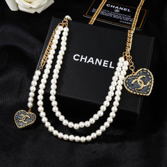 CHANEL 25S CHAIN BELT IN WHITE PEARL 614480