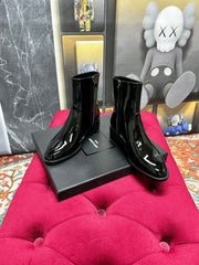 SL YVES NEW BOOTS BLACK POLISHED CALFSKIN