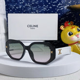 TRIOMPHE SQUARE SUNGLASS 566739 IN BLACK AND WHITE ACETATE