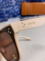 SQUARE SUNGLASS 575841 IN NUDE ACETATE