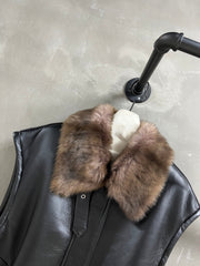 YSL 25S LEATHER VEST STYLE 144