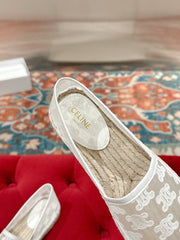 ESPADRILLES IN WHITE MESH