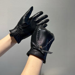 GLOVES IN BLACK LAMBSKIN 456336
