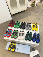 COLLAPSE SNEAKERS IN GREEN SUEDE AND NYLON