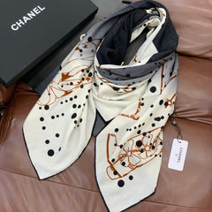 CHANEL 25S SCARF 135 IN CASHMERE 883636