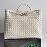 LARGE HANDLE BAG ANDIAMO 45 IN OFF WHITE LAMBSKIN