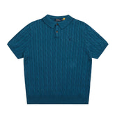 RALPH LAUREN SHORT-SLEEVE POLO KNIT SWEATER STYLE 432