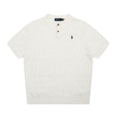 RALPH LAUREN SHORT-SLEEVE POLO KNIT SWEATER STYLE 436