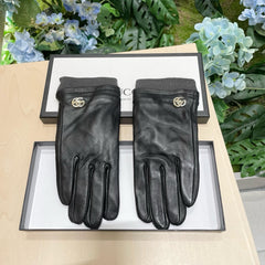 GLOVES IN BLACK SHEEPSKIN MIX WOOL 463824