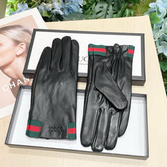 TOUCHSCREEN GLOVES WITH WEB IN BLACK SHEEPSKIN 464982