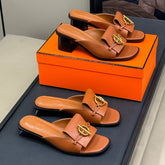 ISLE SANDAL IN BRONZE BROWN CALFSKIN