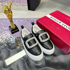 VIV' UP SNEAKERS IN BLACK CALFSKIN