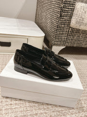 TRIOMPHE LOAFER IN BLACK PATENT CALFSKIN