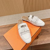 0Z Mule Fringed White