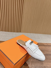 0Z Mule Fringed White