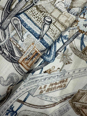 HERMES 25S SCARF 136 IN SILK CASHMERE 989707