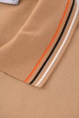 Burberry 25 Polo T- Shirt Caramel Cotton 232684