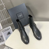 SL HARNESS BOOTS BLACK CALFSKIN