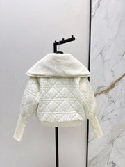 DIOR 25S COTTON JACKET WITH SHEARLING LINING 595