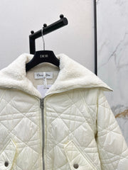 DIOR 25S COTTON JACKET WITH SHEARLING LINING 595