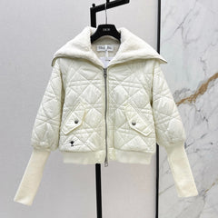 DIOR 25S COTTON JACKET WITH SHEARLING LINING 595